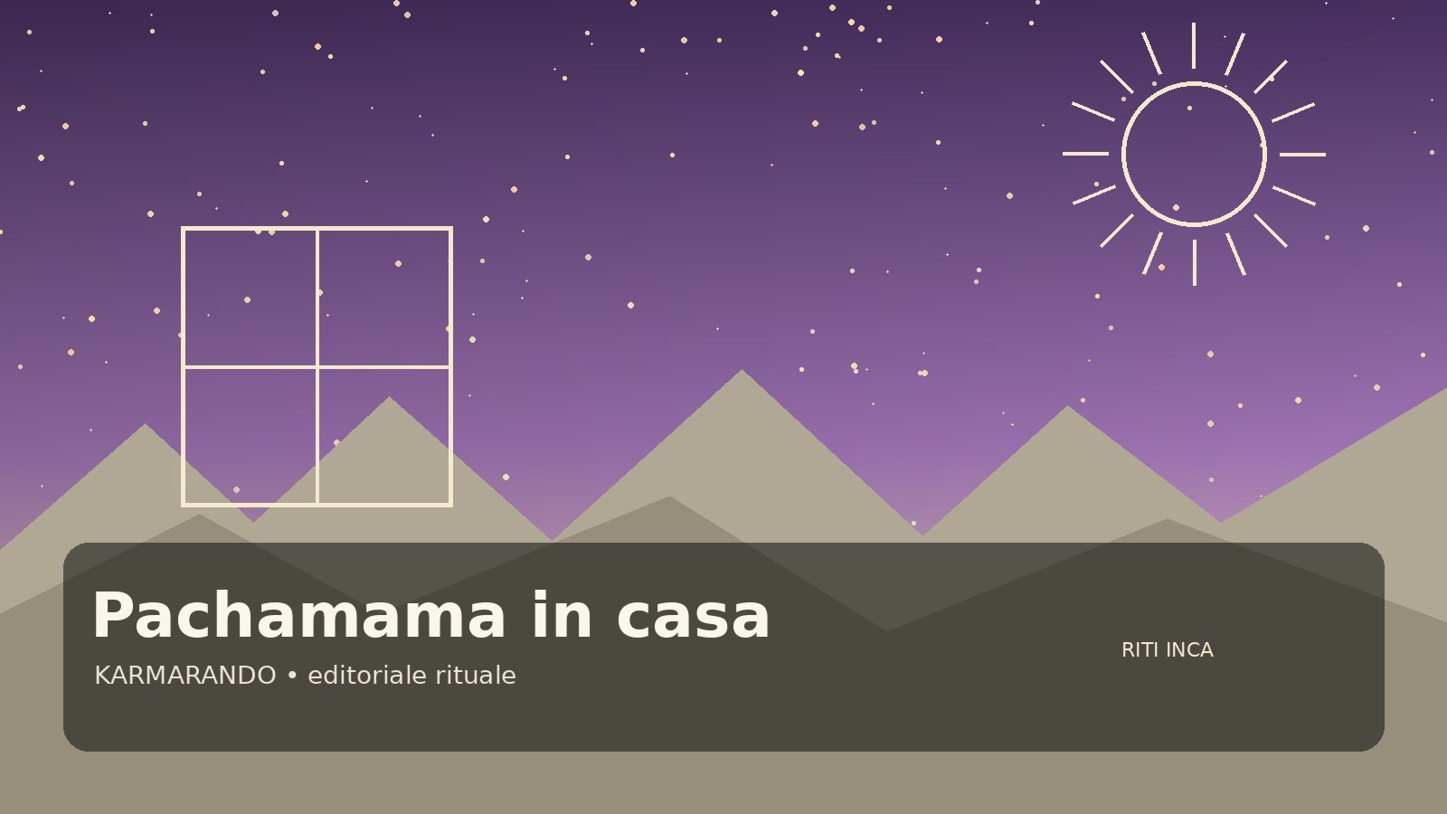 Pachamama w domu: andyjskie symbole, ofiary i przedmioty kształtujące rytuał