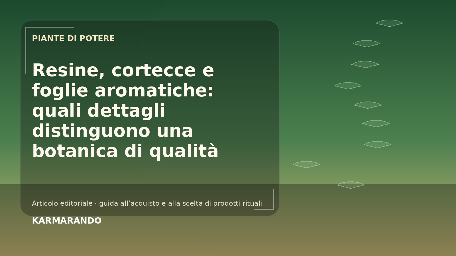 Żywice, kory i aromatyczne liście: detale wyróżniające dobrą botanikę